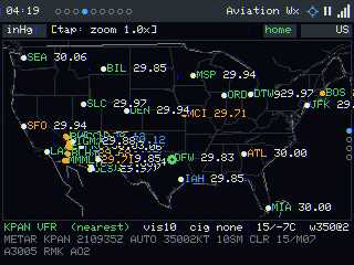 Aviation map