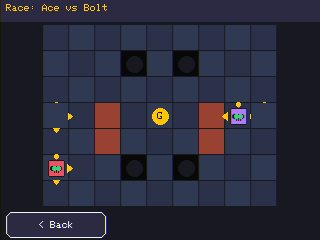 Arena: robots battle in a sumo ring
