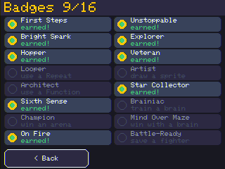 Badges and stars