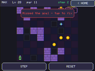 A failed run