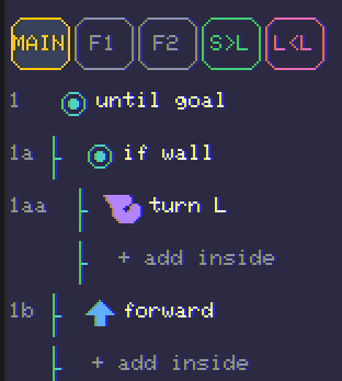Wall-follower in the editor