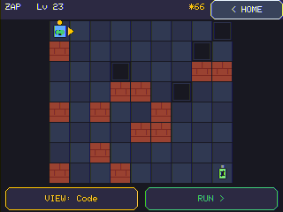 Maze with a pit