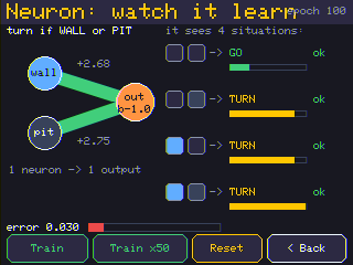 One neuron lesson