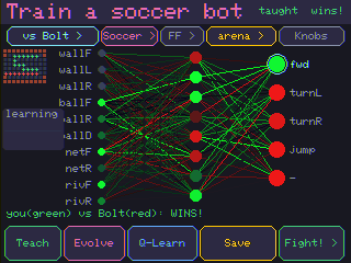 Train a soccer bot